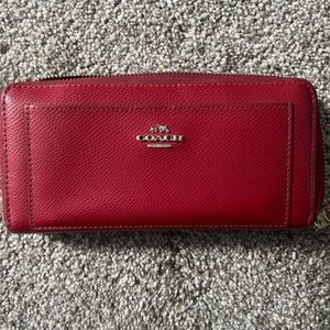 Red Coach Wallet